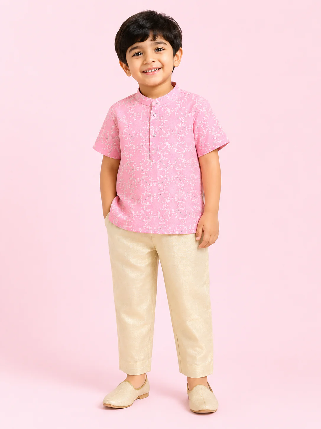 Pink Kurta & Pant set
